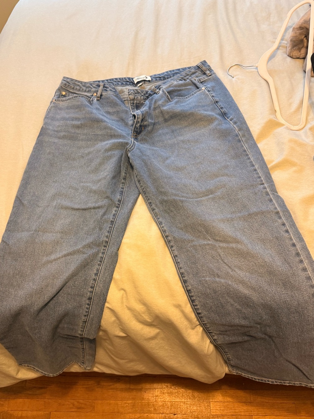 Seven7 Light Blue Loose Straight Jeans